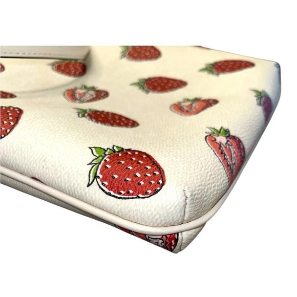 COACH MINI ROWAN FILE BAG WITH STRAWBERRY PRINT - Picture 8 of 12